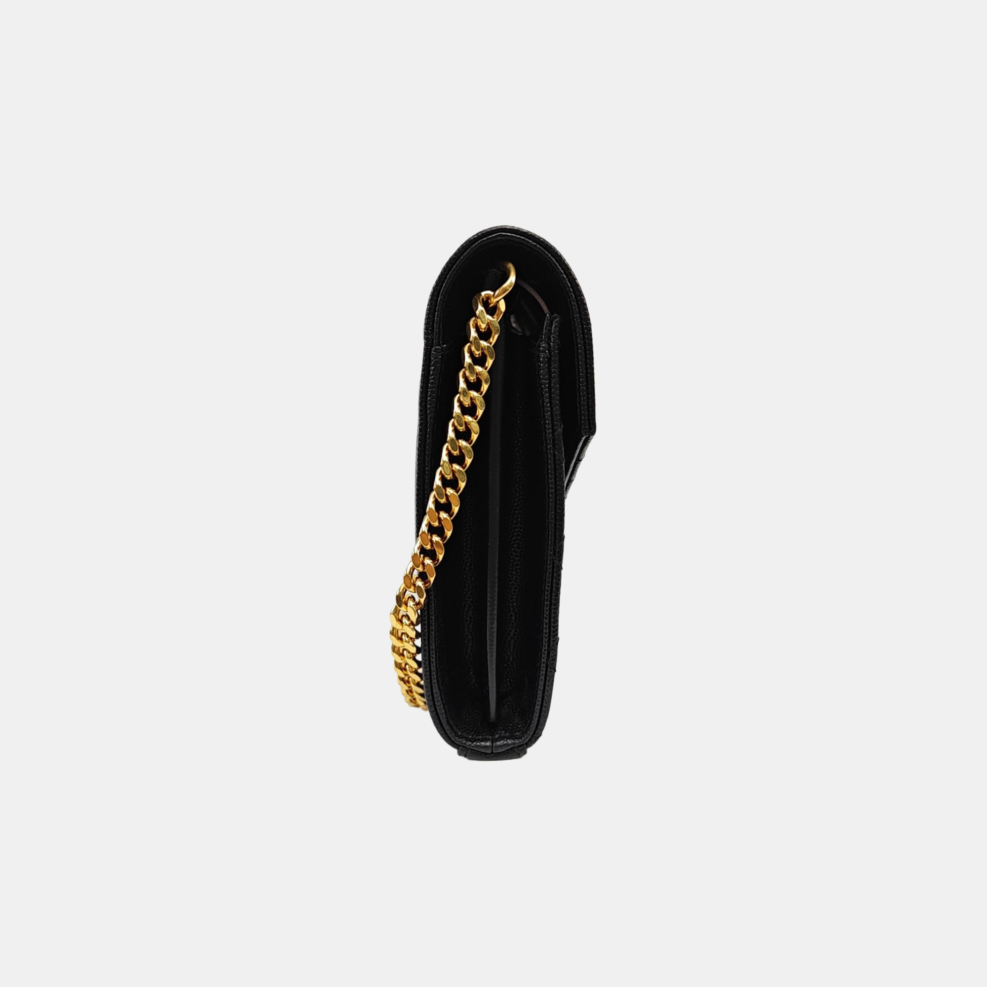MONOGRAM Medium Chevron Calfskin Black