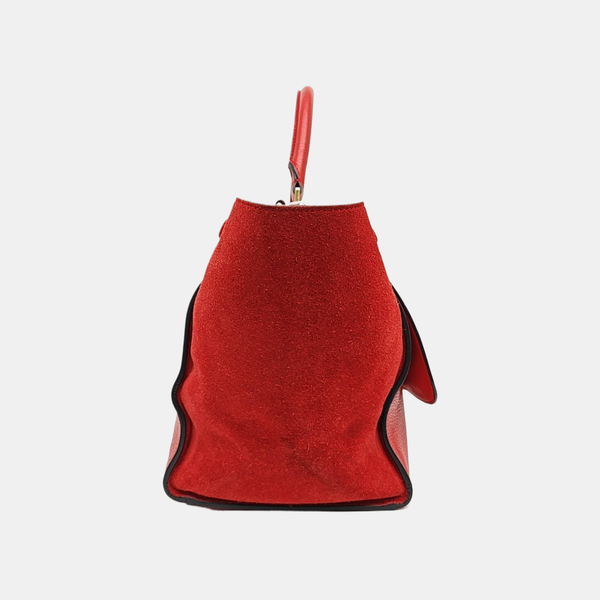 TRAPEZE Medium Calfskin Red