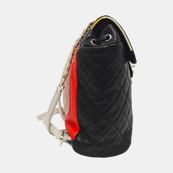 Authenticated pre-owned  URBAN SPIRIT Small Quilted Lambskin Black - Backpack at Looply
