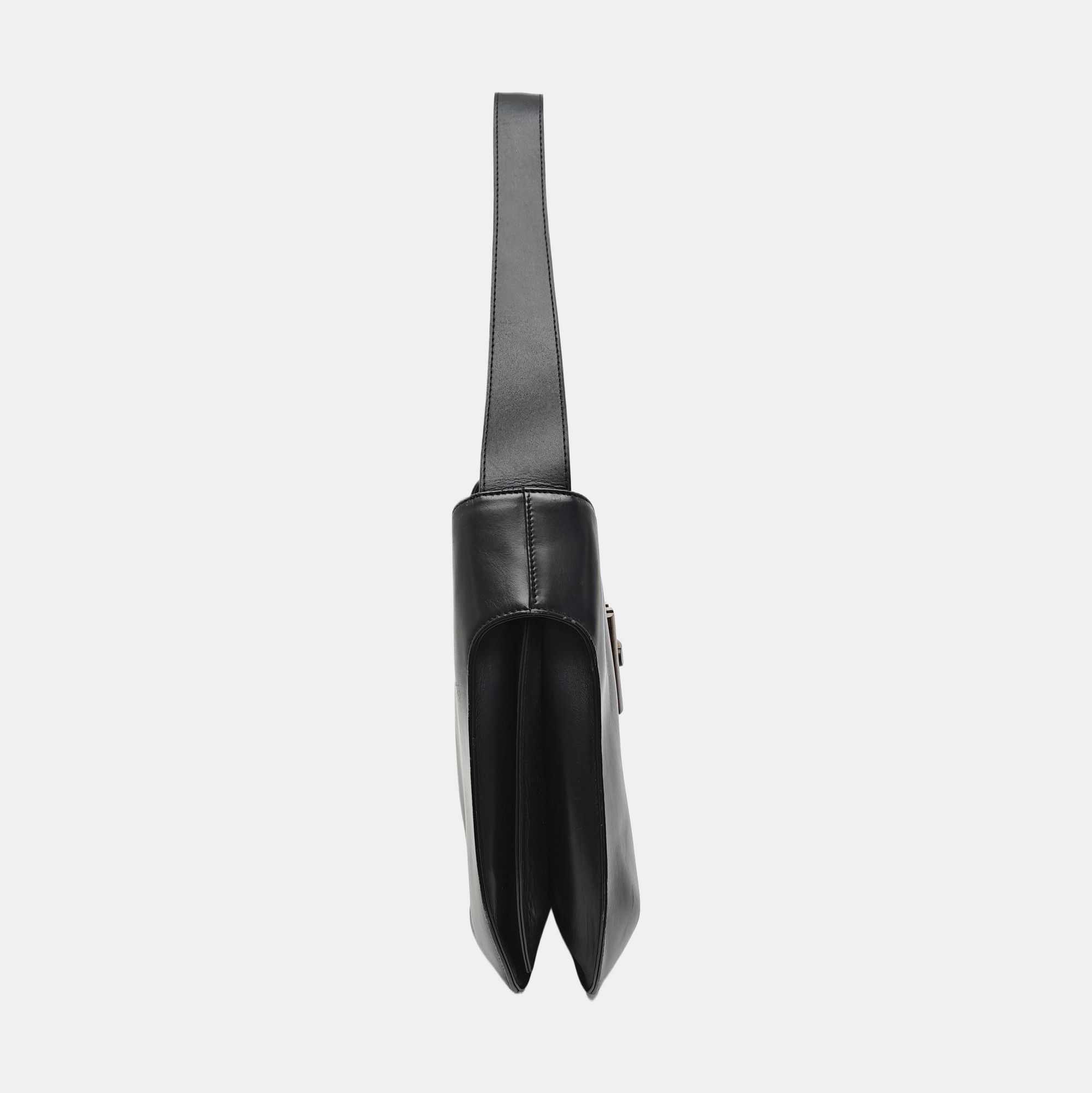 Calfskin Shoulder Bag Black