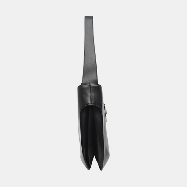 Calfskin Shoulder Bag Black