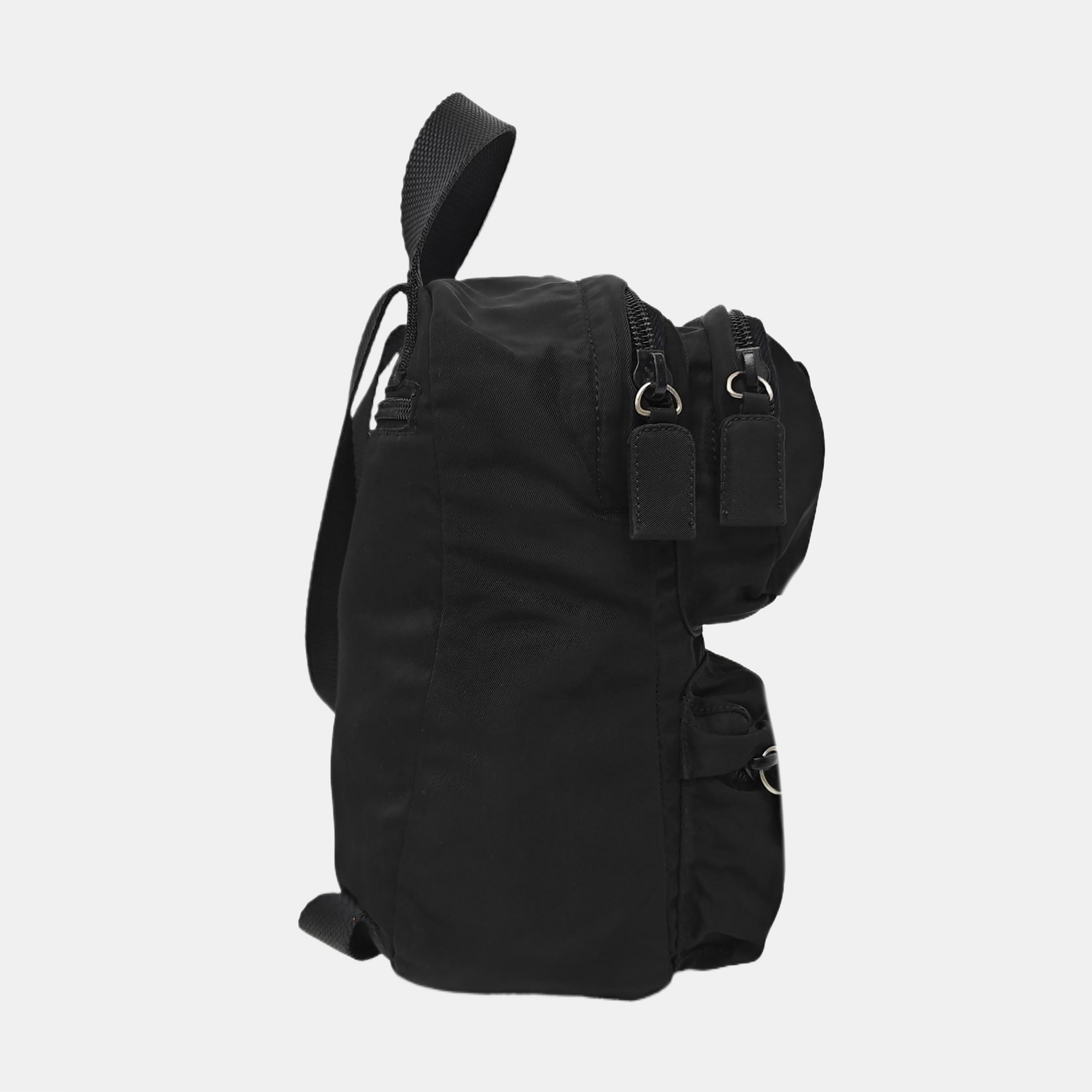Nylon Backpack Black