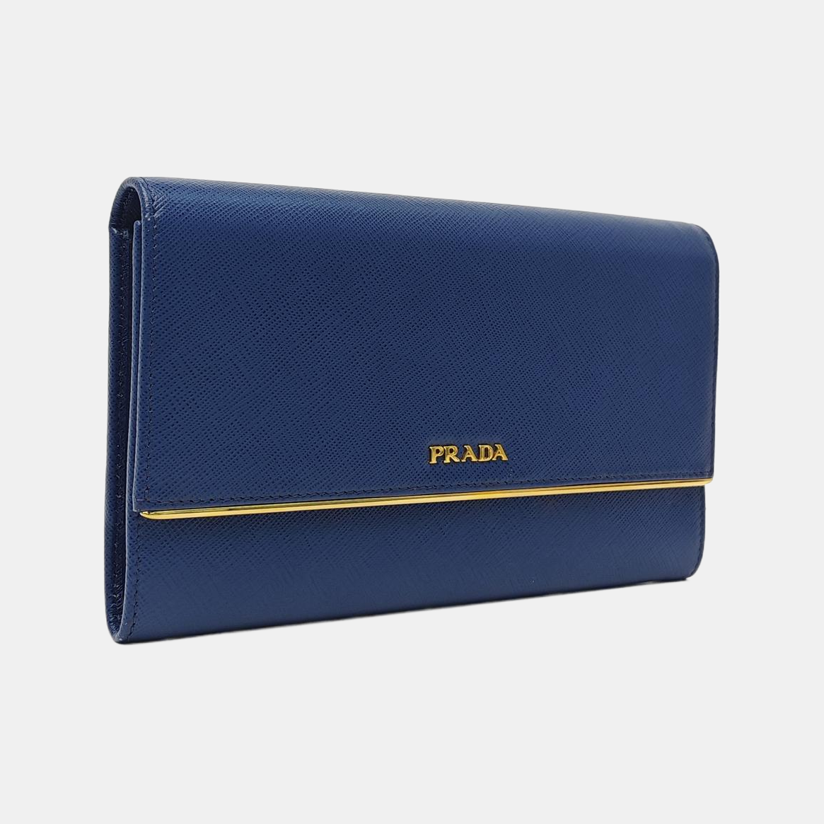 Calfskin Clutch Large Blue
