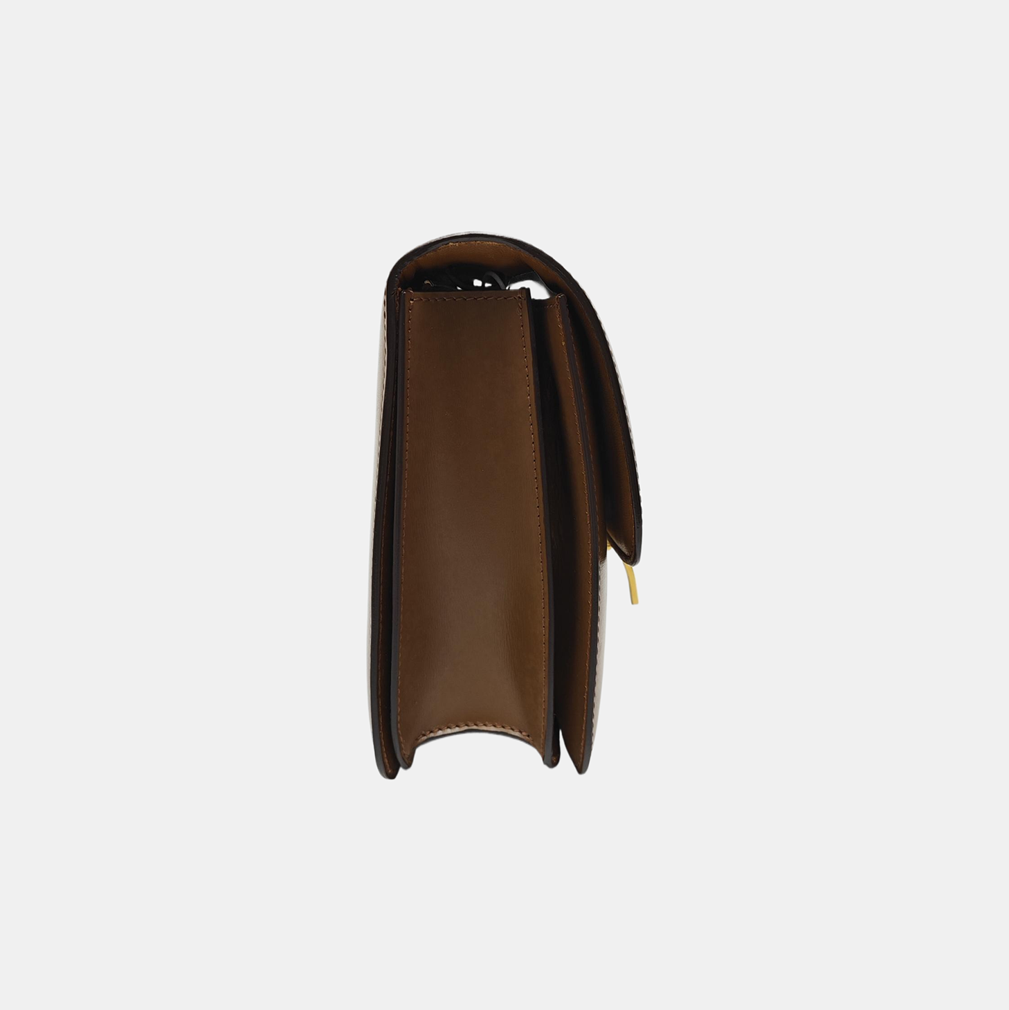 Authenticated pre-owned  CLASSIC BOX Medium Calfskin Brown - Shoulder Bag at Looply
