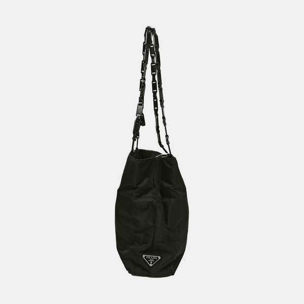 Nylon Shoulder Bag Black