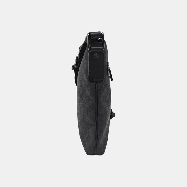 Monogram Coated Canvas Shoulder Bag Black