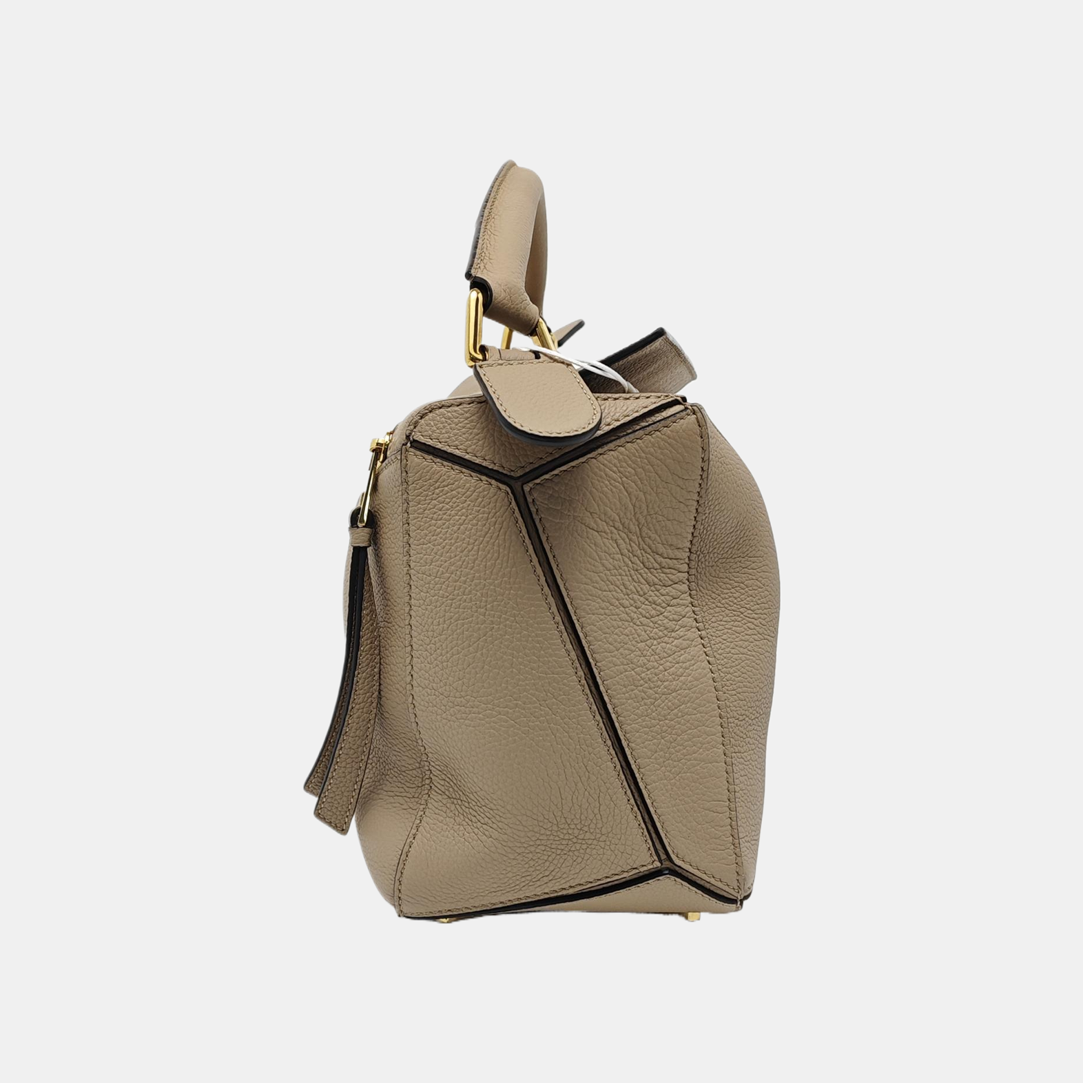 Puzzle Medium Quilted Calfskin Gray