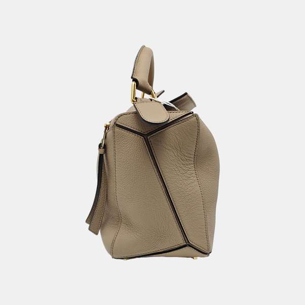 Puzzle Medium Quilted Calfskin Gray