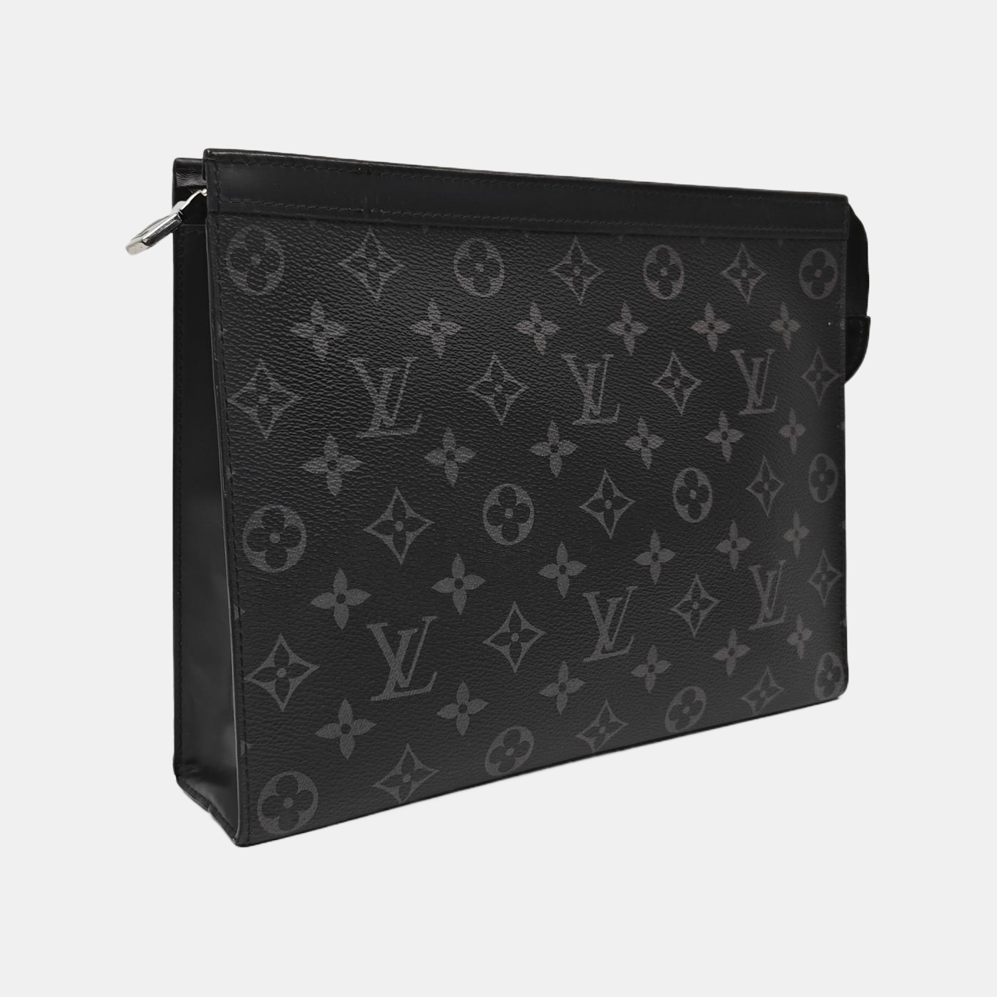 Pochette Voyag MM Monogram Coated Canvas Black