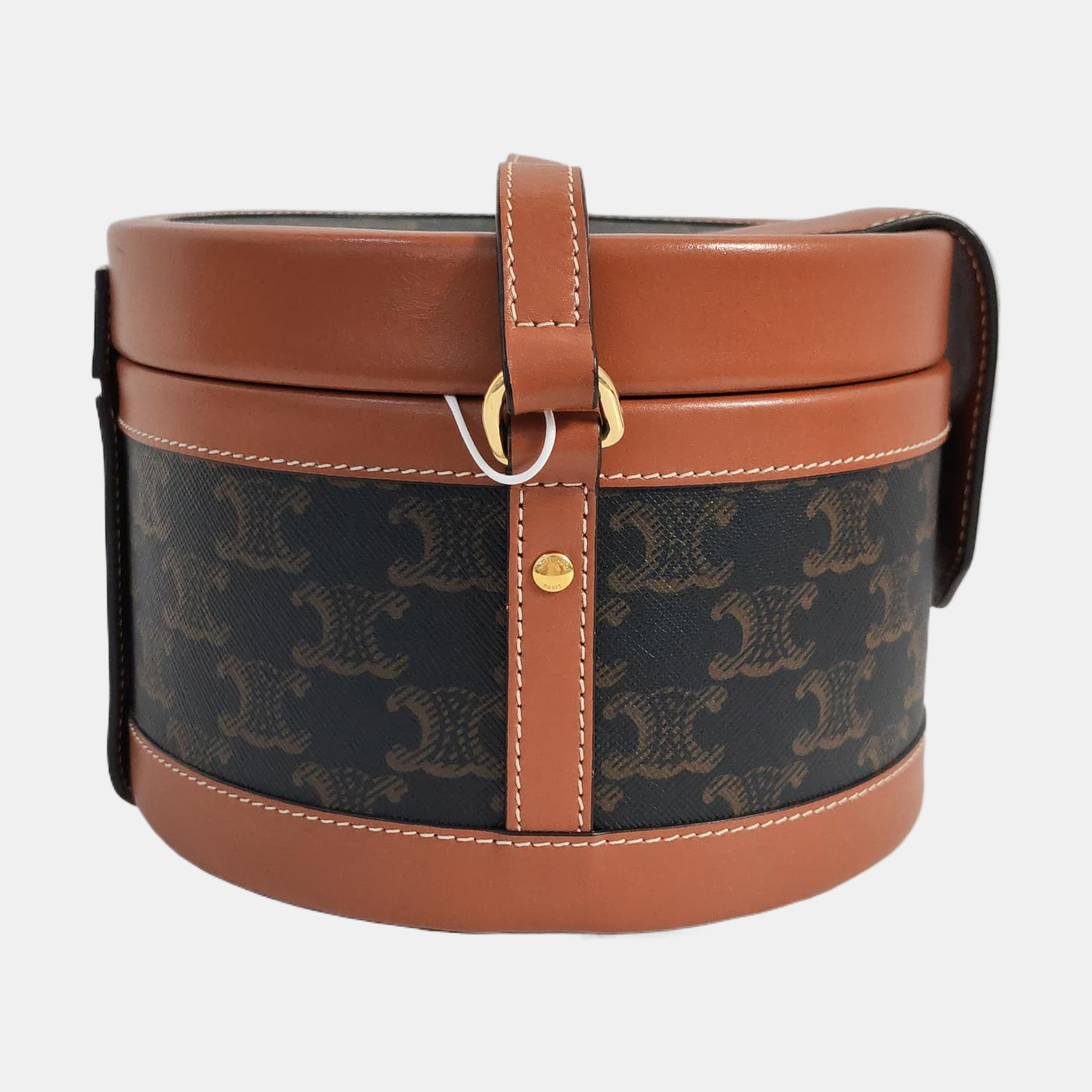 Authenticated pre-owned  TRIOMPHE Medium Coated Canvas Brown - Shoulder Bag at Looply