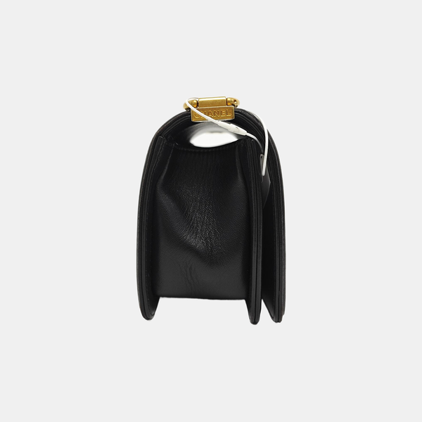 BOY CHANEL Small Quilted Lambskin Black