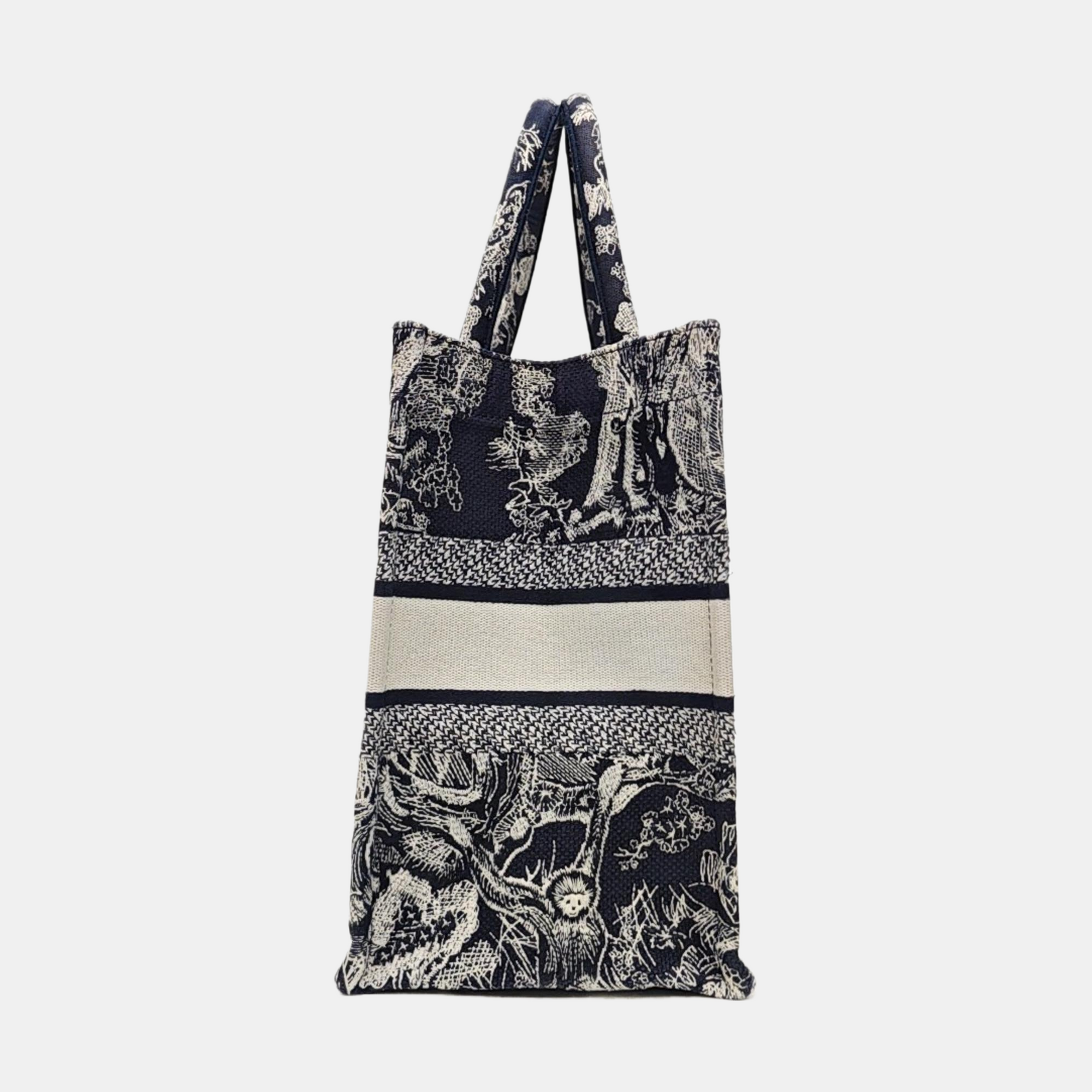 Book Tote Medium Fabric Blue