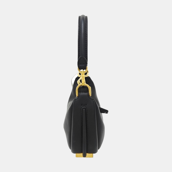 Calfskin Shoulder Bag Black