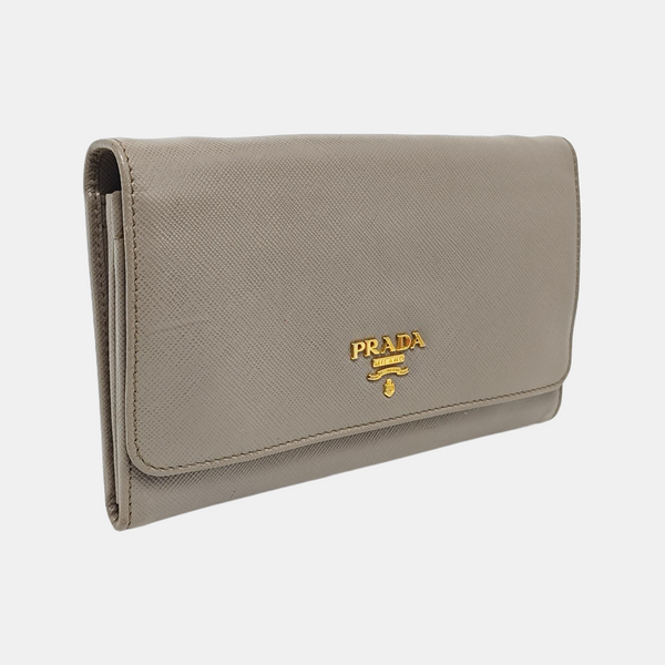 Calfskin Wallet Gray