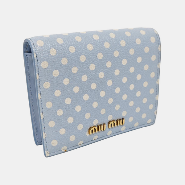 Madras Calfskin Blue Wallet