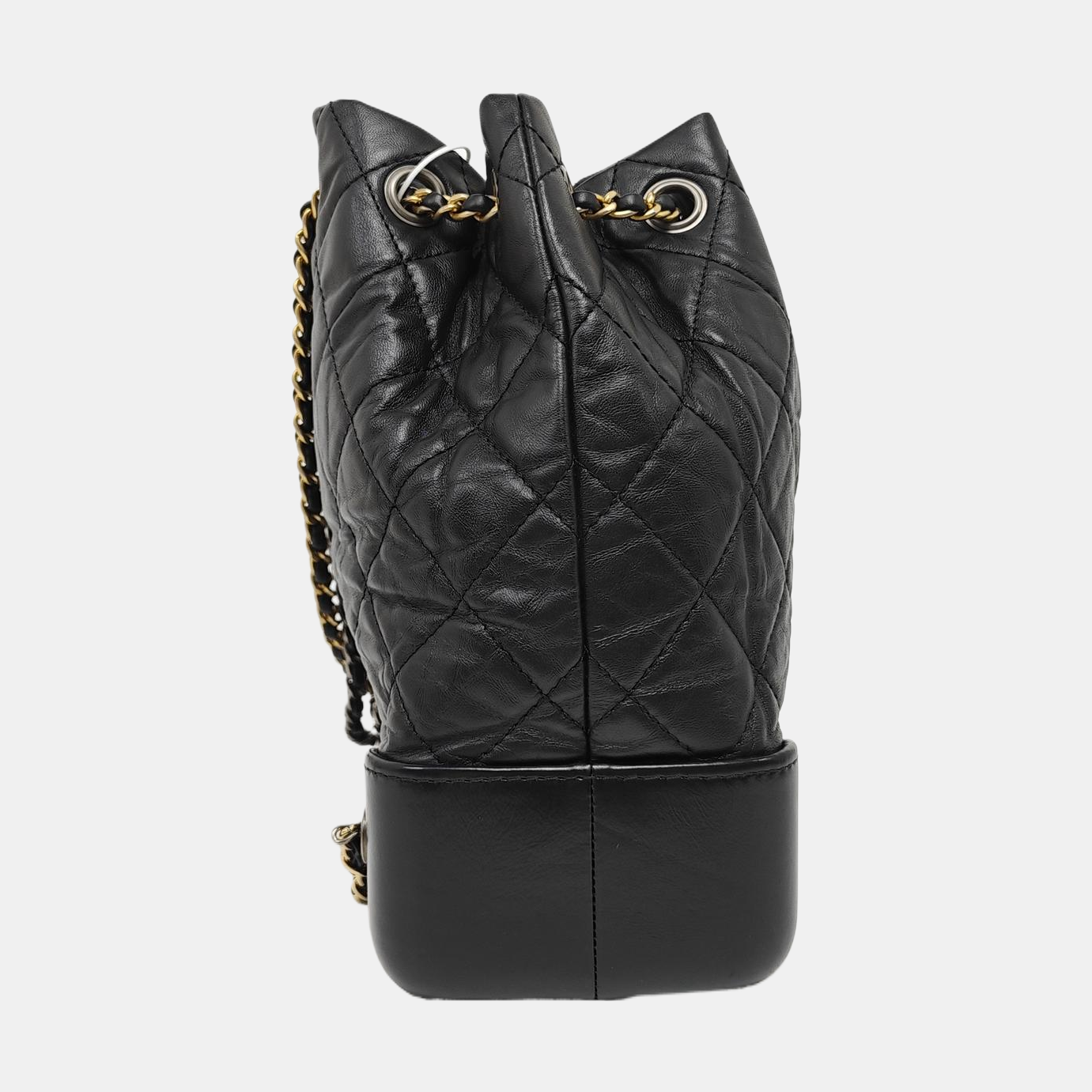 GABRIELLE Small Quilted Calfskin Black