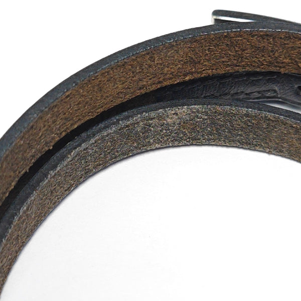 Behapi Leather Black Bangle