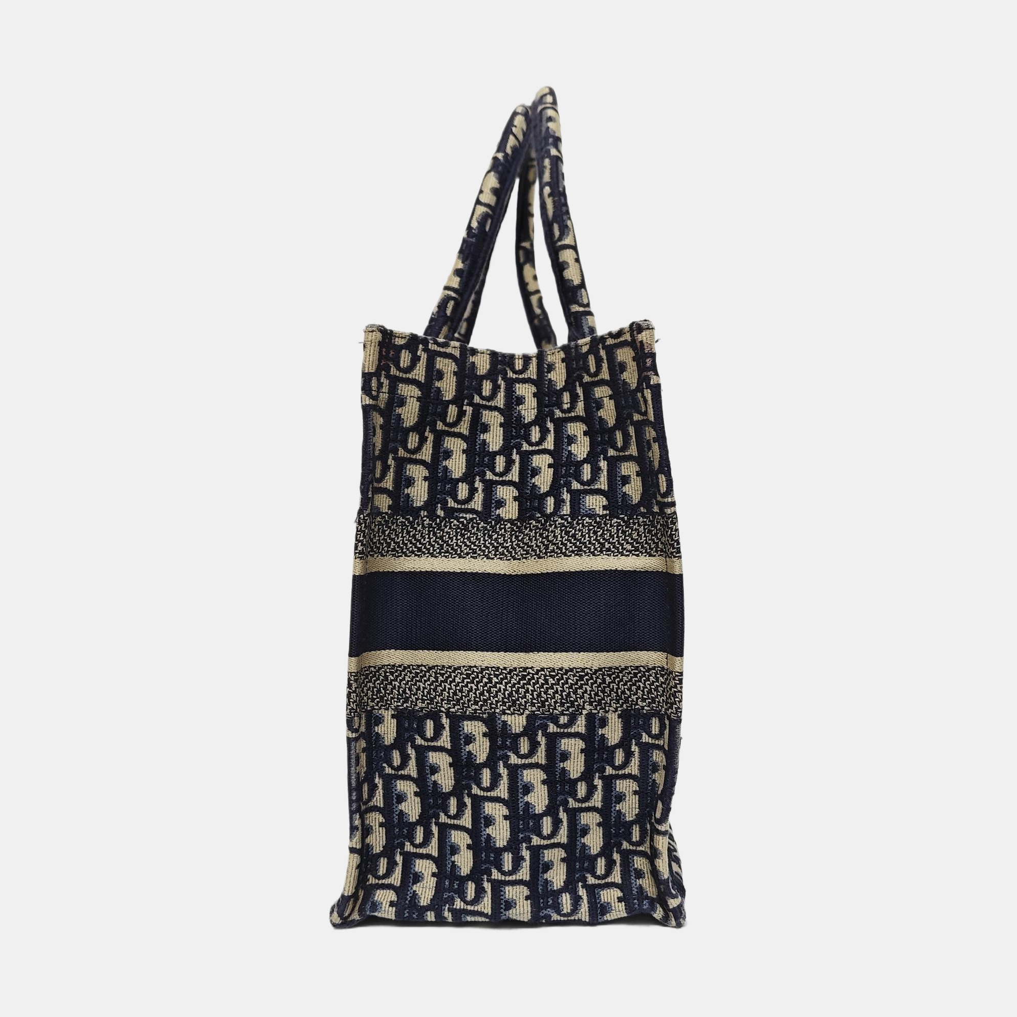 Book Tote Medium Oblique Canvas Blue