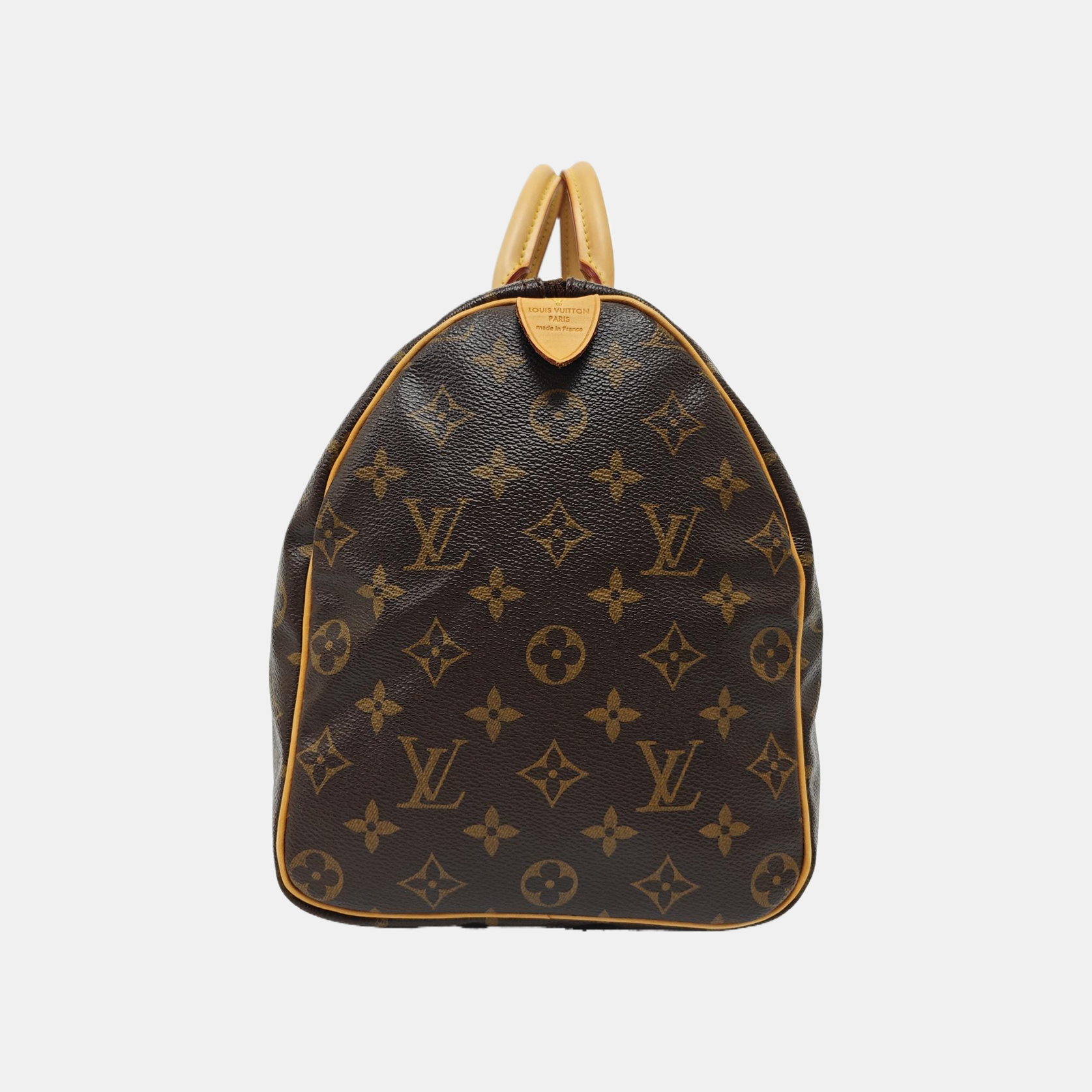 SPEEDY 35 Monogram Coated Canvas Brown