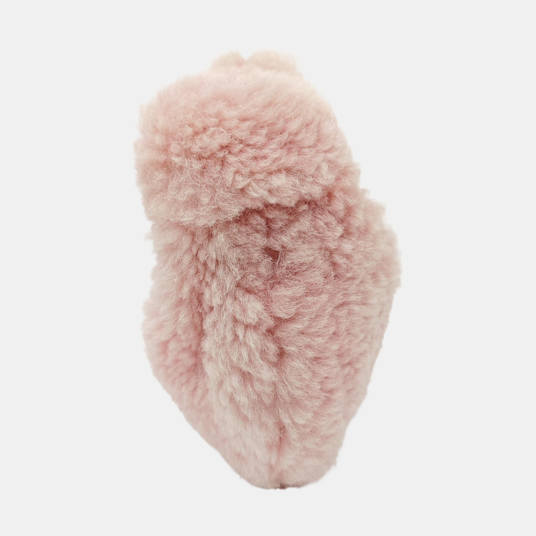 Fur Top Handle Bag Pink