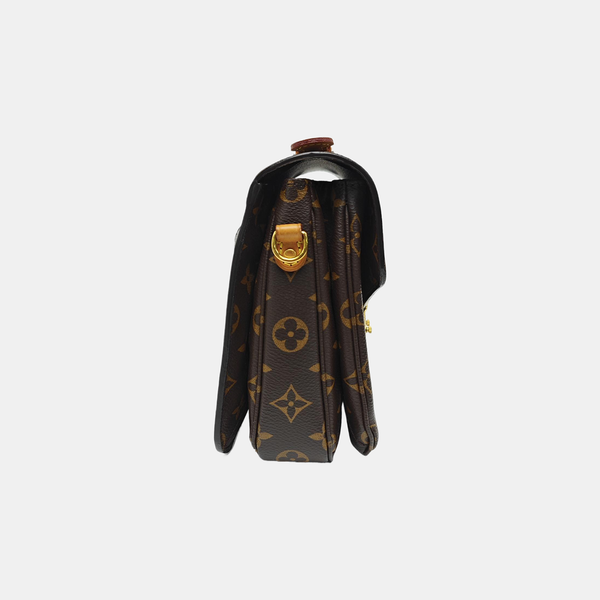 MÉTIS MM Monogram Coated Canvas Brown