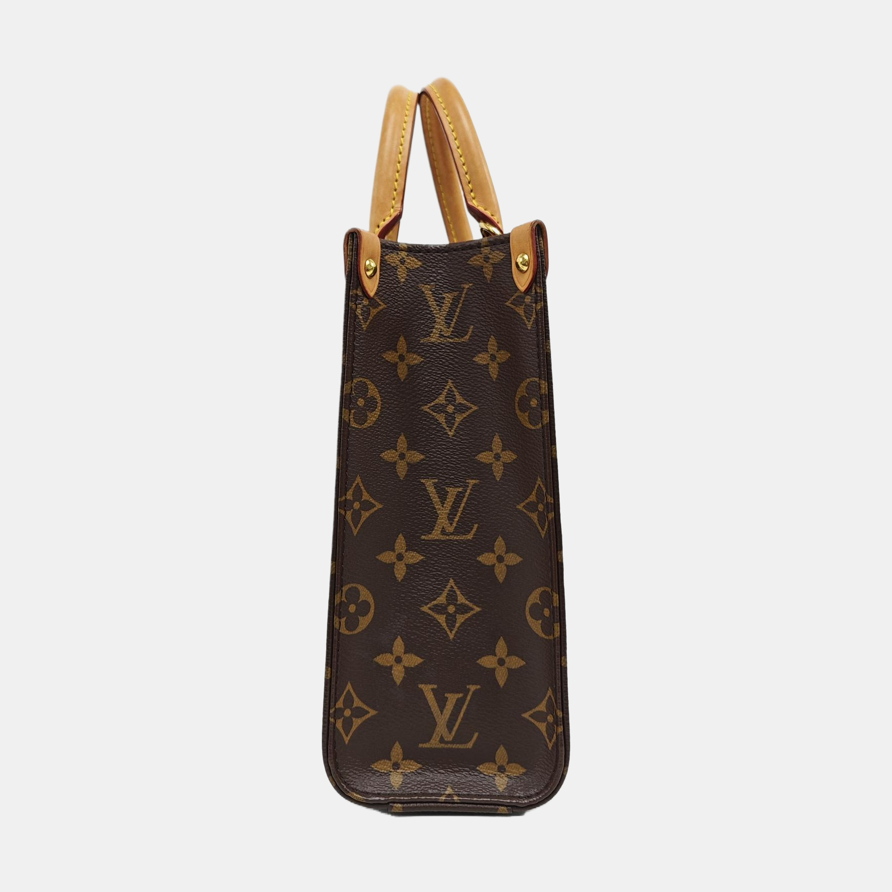 SAC PLAT BB Monogram Coated Canvas Brown
