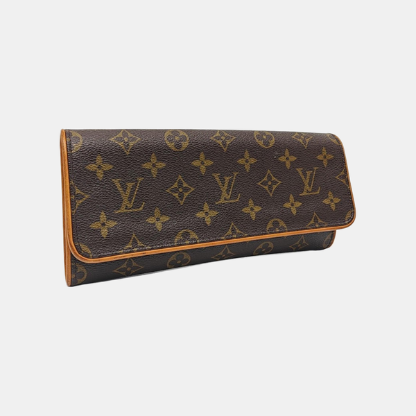 TWIN GM Monogram Coated Canvas Brown