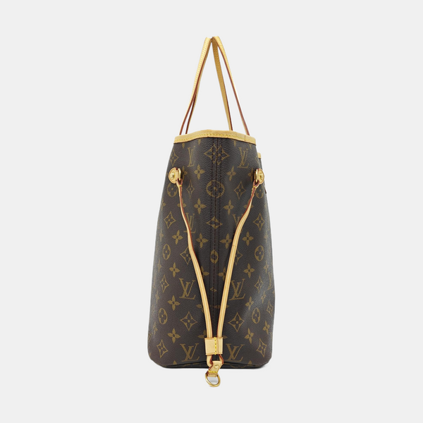 NEVERFULL MM Monogram Coated Canvas Brown