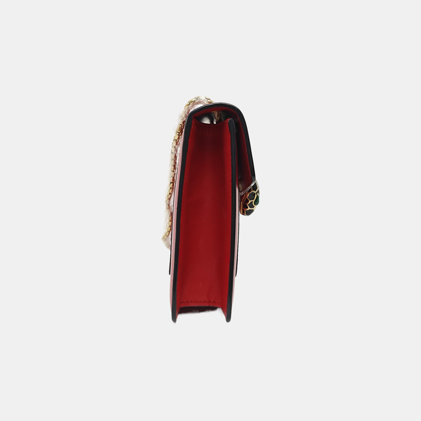 SERPENTI FOREVER Small Calfskin Red