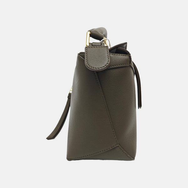Puzzle Small Calfskin Green