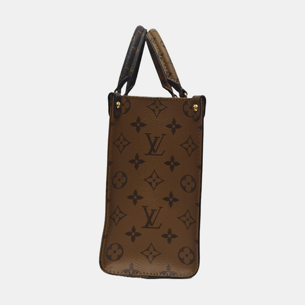 ONTHEGO PM Monogram Coated Canvas Brown