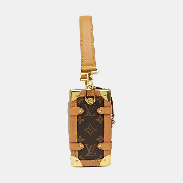 SIDE TRUNK MM Monogram Coated Canvas Brown