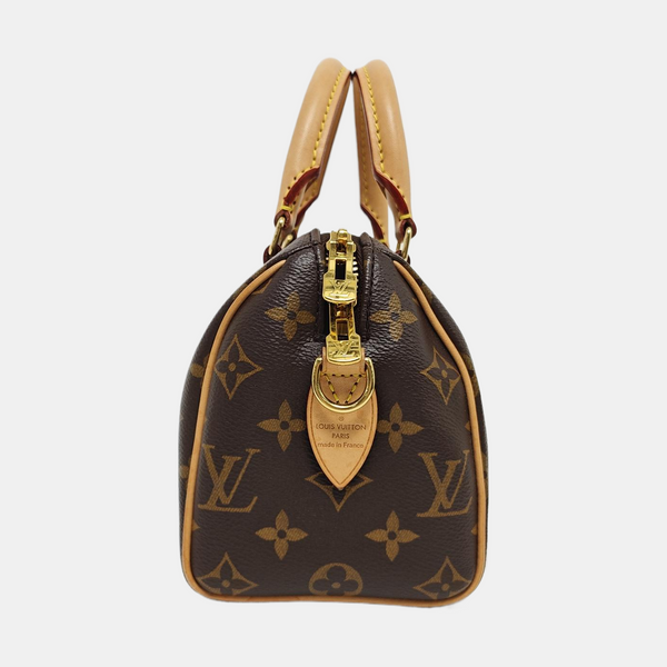 SPEEDY 20 Monogram Coated Canvas Brown