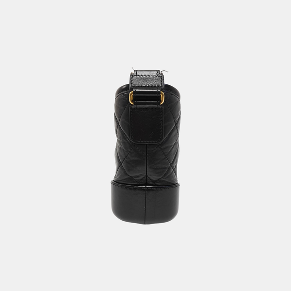 GABRIELLE Small Quilted Calfskin Black