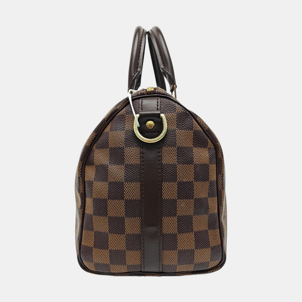 SPEEDY 25 Damier Ebene Coated Canvas Brown