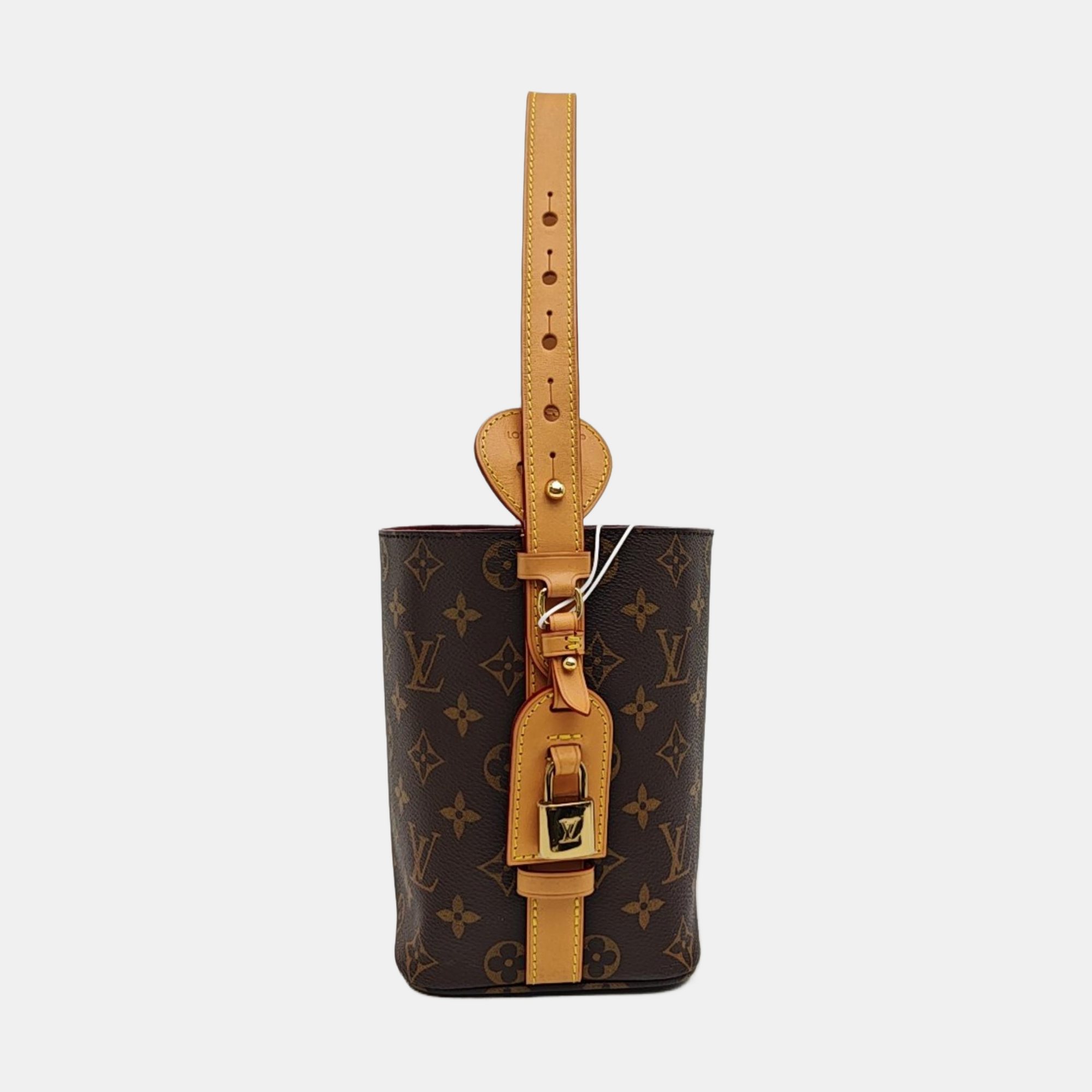 ALL IN Monogram Coated Canvas Brown