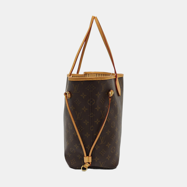 NEVERFULL MM Monogram Coated Canvas Brown