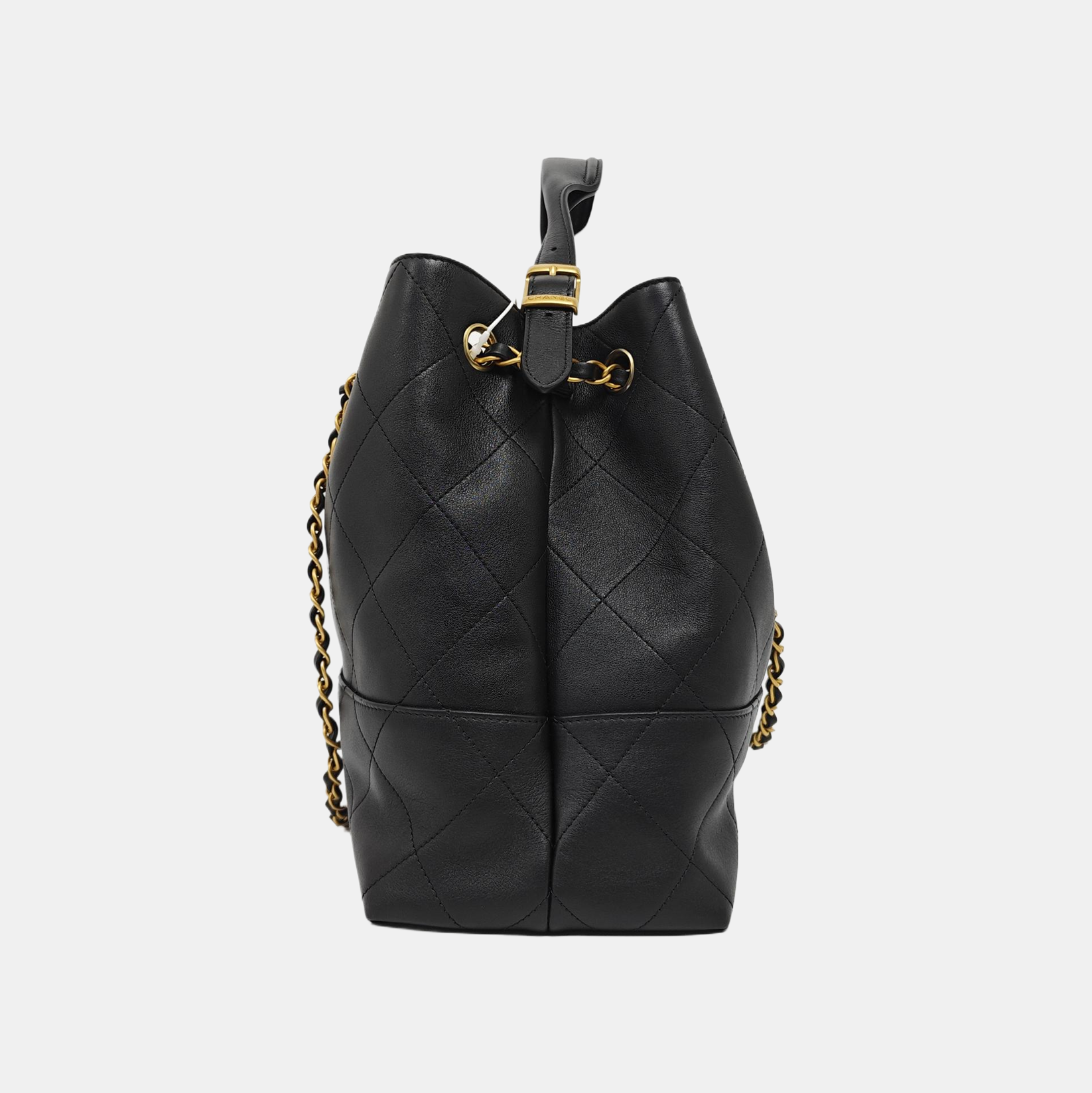 Quilted Calfskin Tote Bag Black