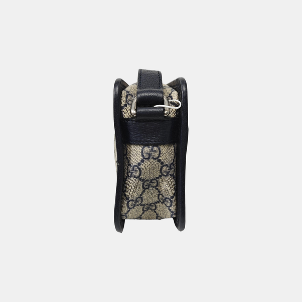 GG Supreme Mini Monogram Coated Canvas Beige