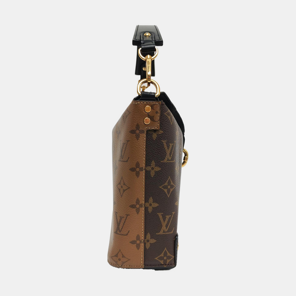 BENTO BOX Monogram Coated Canvas Brown