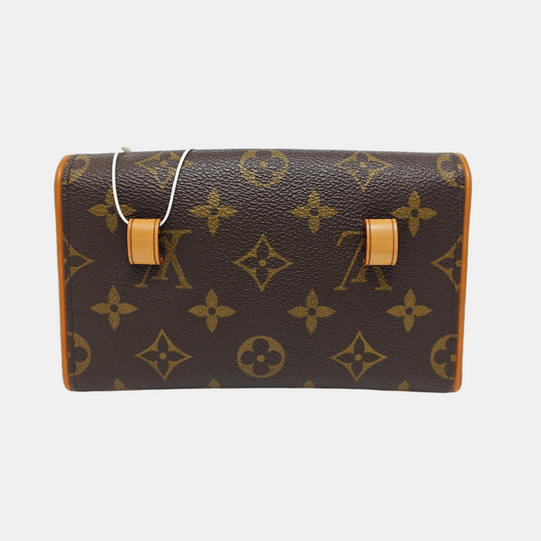 FLORENTINE Monogram Coated Canvas Brown