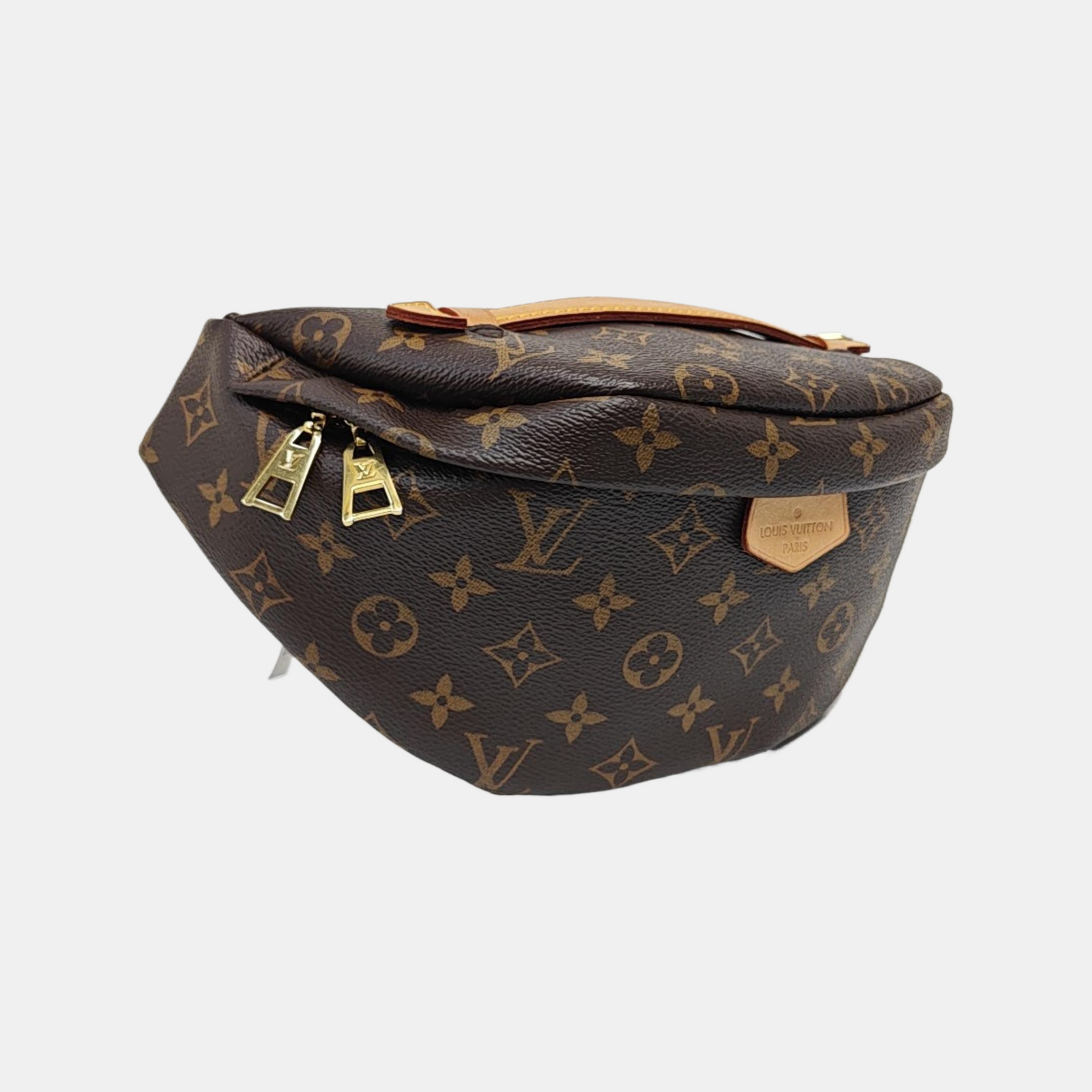BUMBAG Monogram Coated Canvas Brown