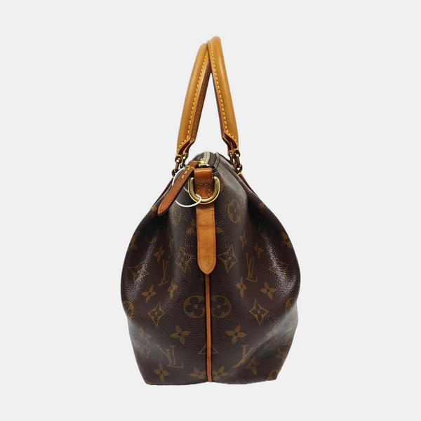 TURENNE PM Monogram Coated Canvas Brown