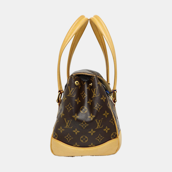 BEVERLY Monogram Coated Canvas Brown