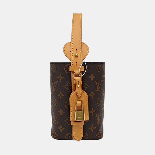ALL IN BB Monogram Coated Canvas Brown