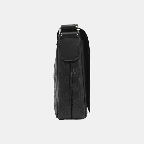 DISTRICT PM Damier Graphite Calfskin Black