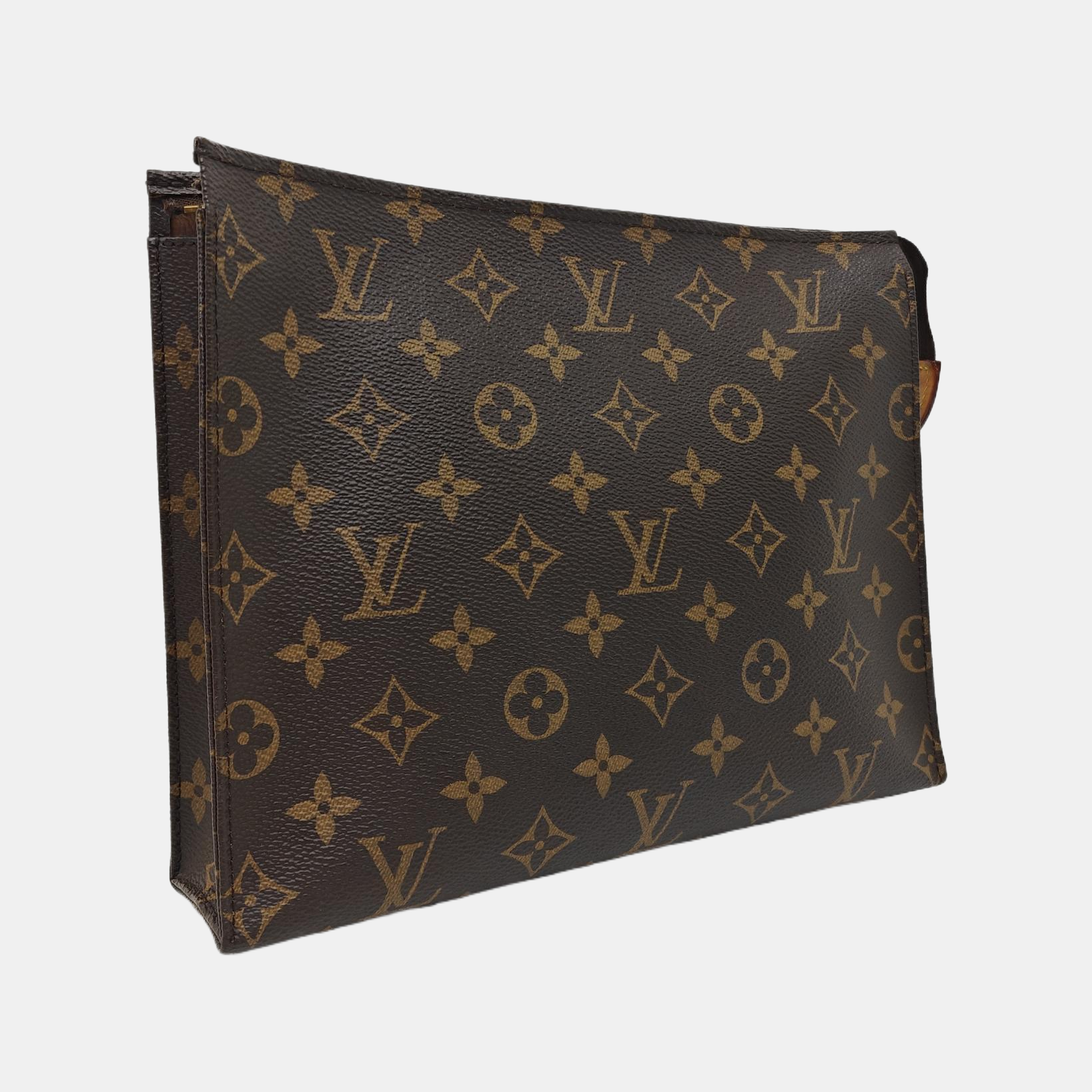 TOILET POCKET 26 Monogram Coated Canvas Brown