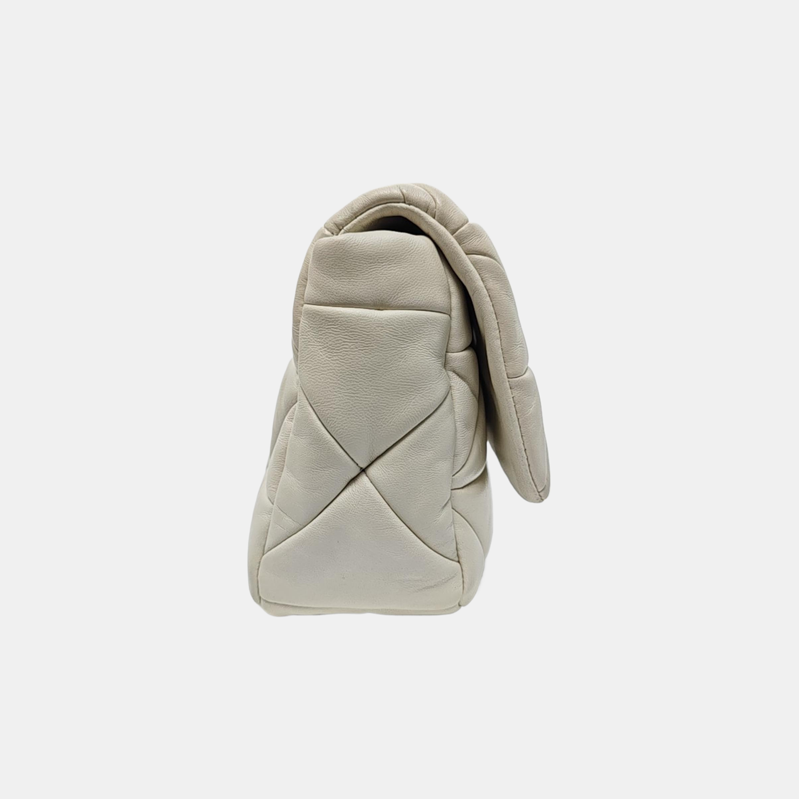 System Quilted Lambskin White