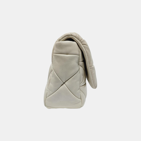 System Quilted Lambskin White