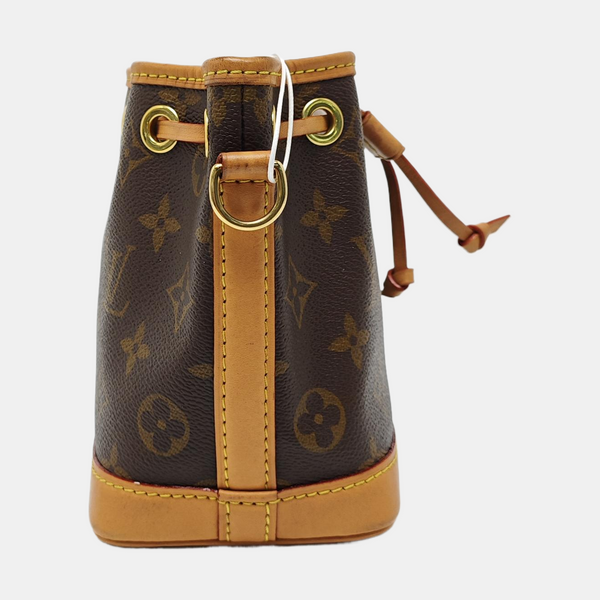 NOÉ Nano Monogram Coated Canvas Brown
